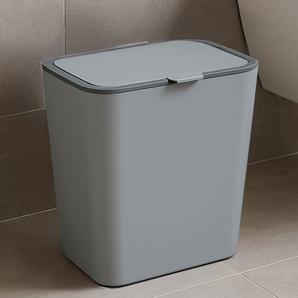    Flip Çöp Kovası Gri 