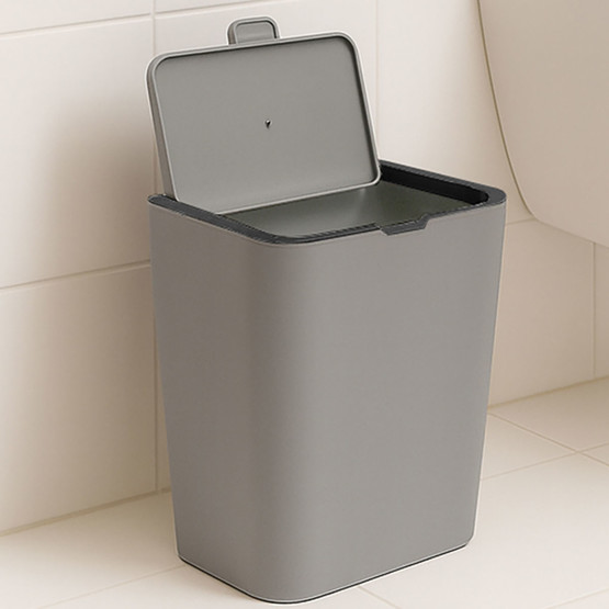 Flip Çöp Kovası Gri