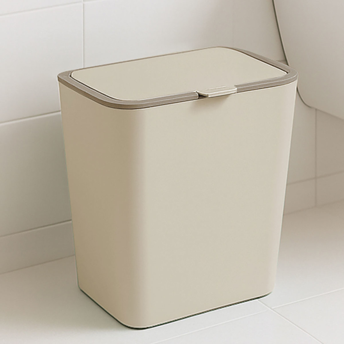    Flip Çöp Kovası Bej 