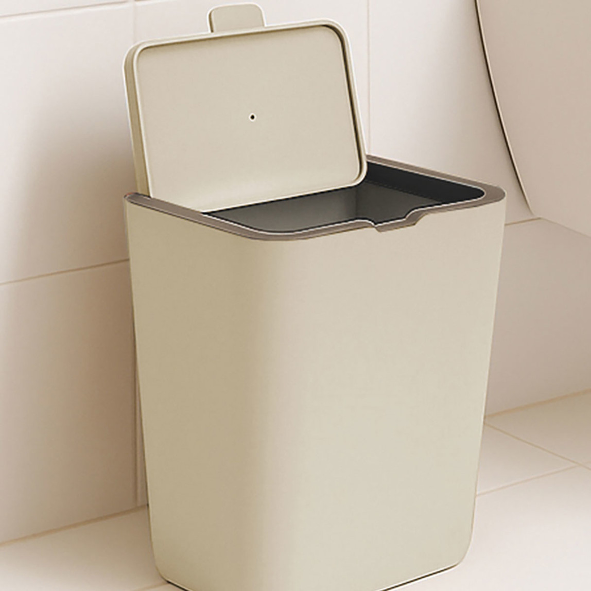    Flip Çöp Kovası Bej 