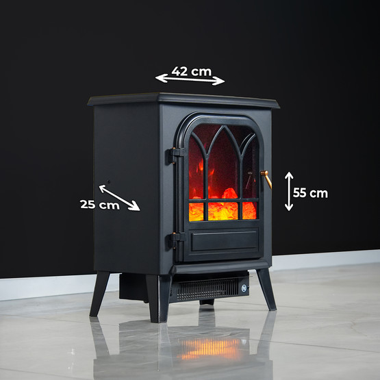 DLC Flamix Dekoratif Ayaklı Şömine 1950W