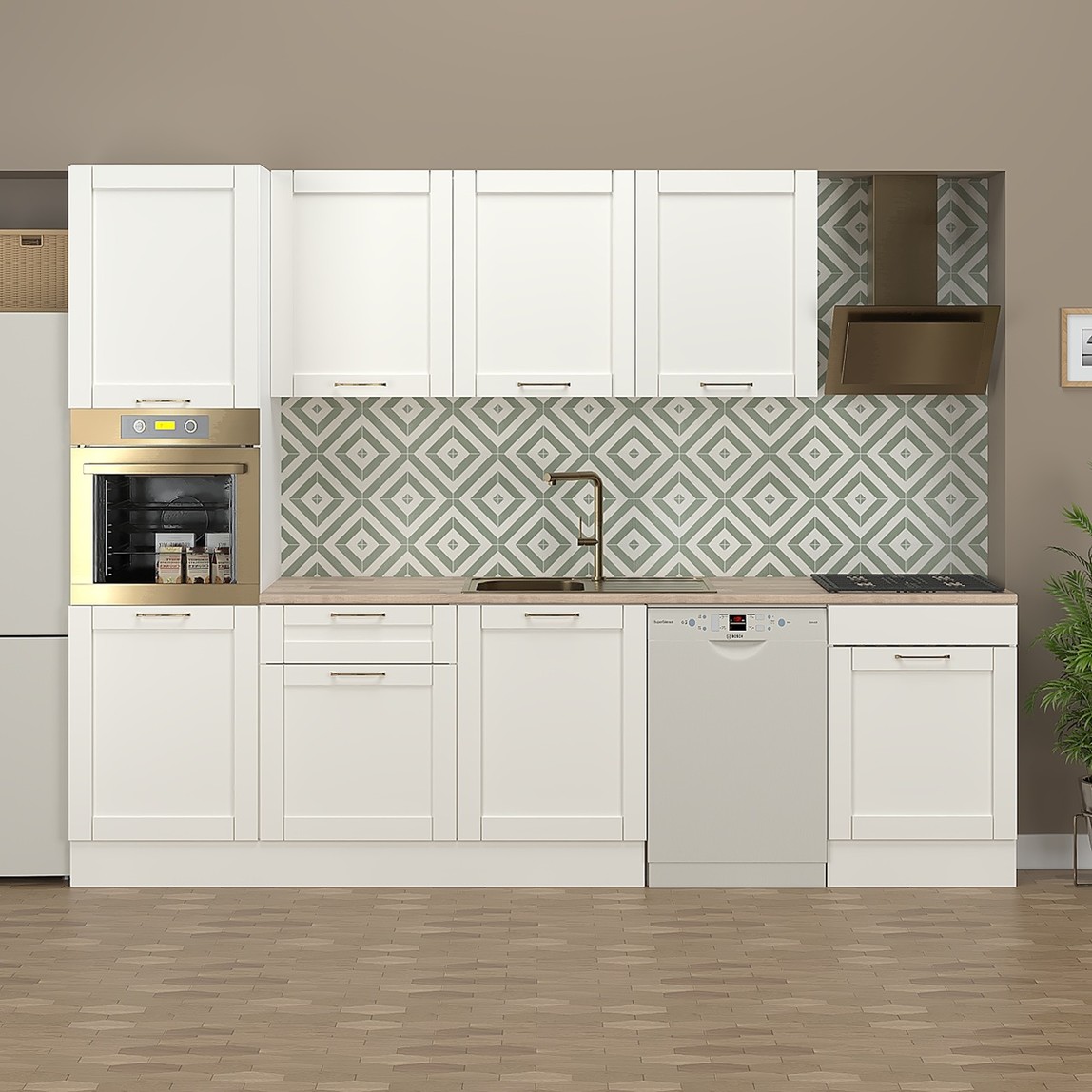    Fly Weiss Mutfak 240cm 