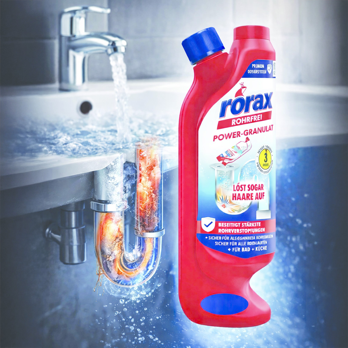    Rorax Granül Lavabo Açıcı 