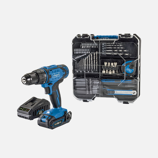 Scheppach C-DTB74/1-X 20V 2x2AH Akülü Vidalama (74 Parça Aksesuar Seti Dahildir)