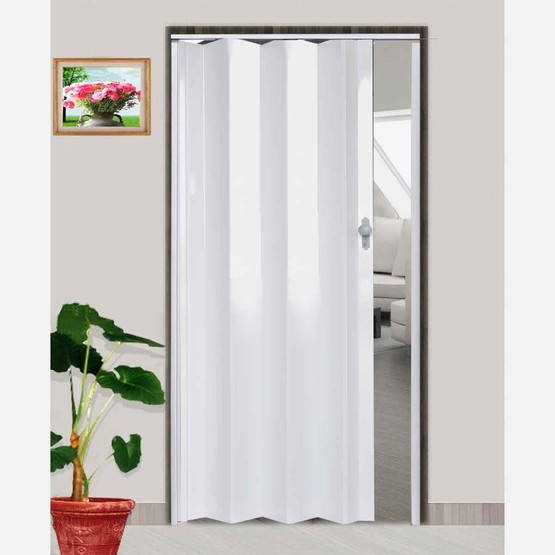 LORIN Highgloss Akordiyon Kapı Beyaz  