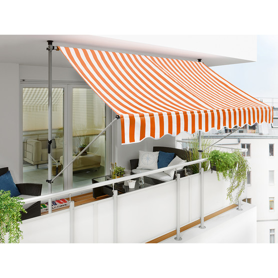 Sunfun Teleskopik Tente Turuncu-Beyaz 300x150 cm 